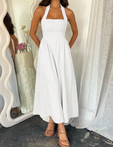 
						Rochie medie SHEIN, alb