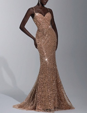 
						Rochie lunga SHEIN, piersica