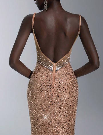 Rochie lunga SHEIN, piersica