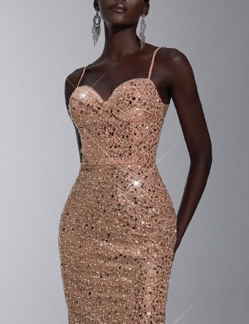 Rochie lunga SHEIN, piersica