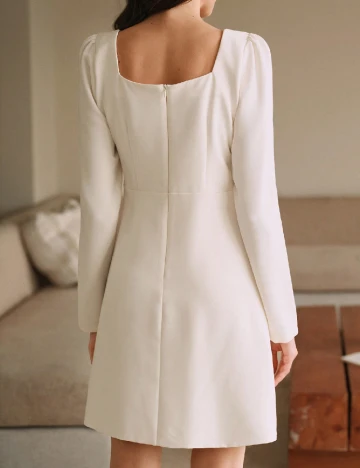 Rochie scurta Anewsta, ecru