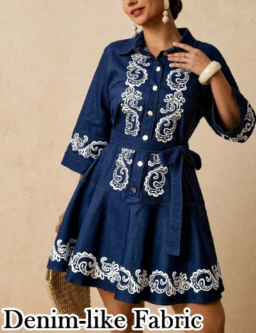 
						Rochie scurta SHEIN CURVE, bleumarin