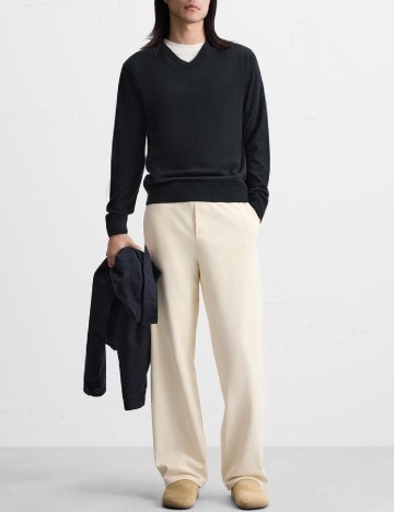 
						Pantaloni Zara, ecru