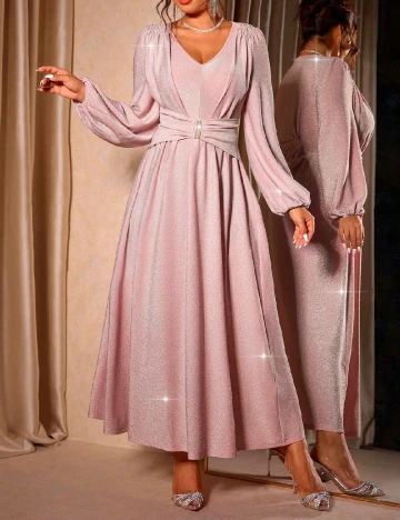 Rochie lunga SHEIN CURVE, roz