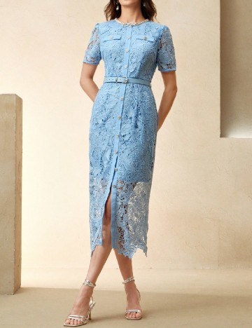 
						Rochie medie Anewsta, albastru