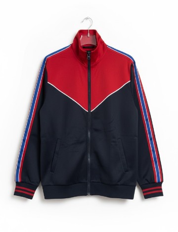 
						Bluza Zara, bleumarin/rosu