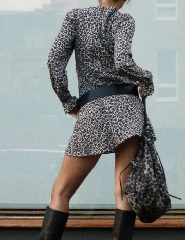 Rochie scurta Zara, animal print