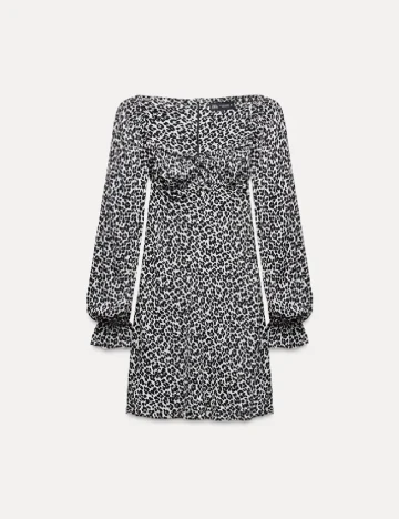 Rochie scurta Zara, animal print