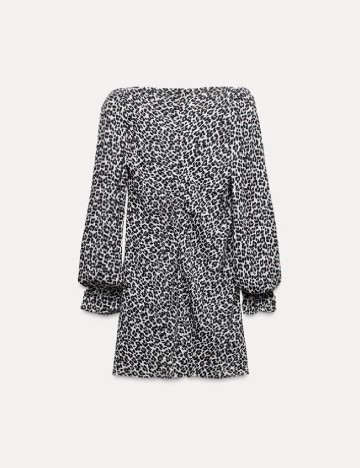 Rochie scurta Zara, animal print