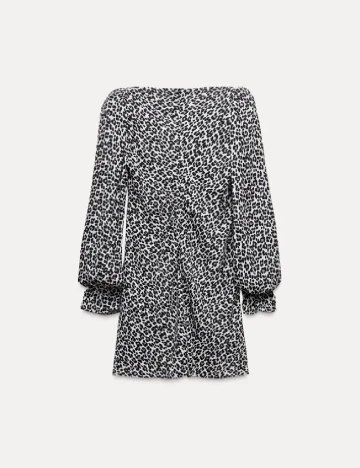 Rochie scurta Zara, animal print