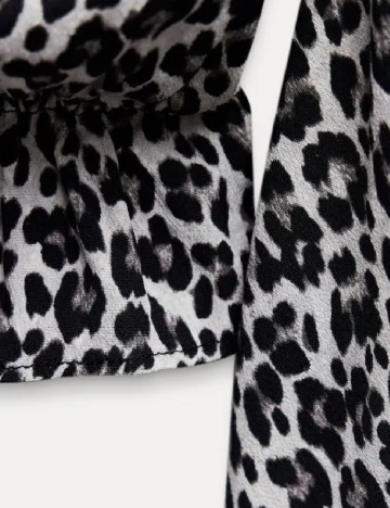 Rochie scurta Zara, animal print