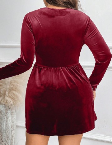 Rochie scurta SHEIN CURVE, rosu