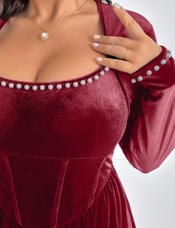 Rochie scurta SHEIN CURVE, rosu