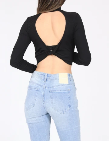 Top Bershka, negru