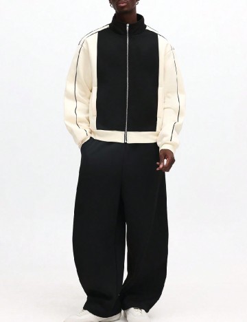 
						Bluza SHEIN, negru/crem