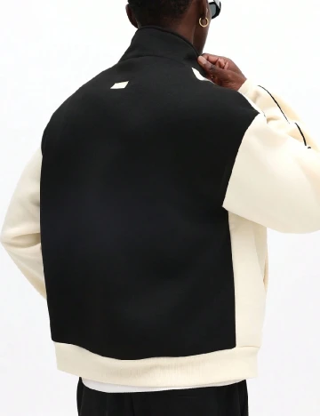 Bluza SHEIN, negru/crem