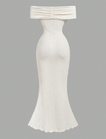 Rochie lunga SHEIN, crem