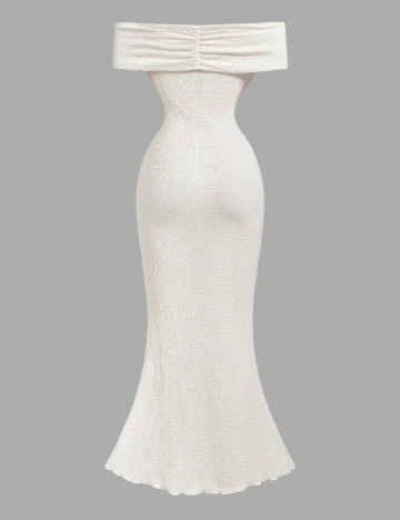 Rochie lunga SHEIN, crem