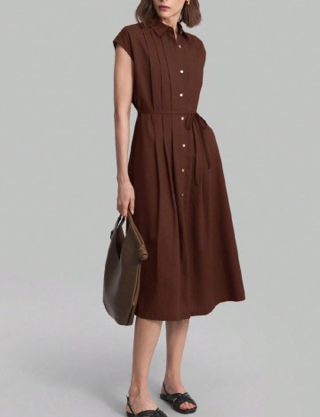 
						Rochie medie SHEIN, maro