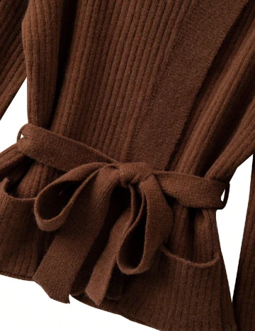 Cardigan SHEIN CURVE, maro