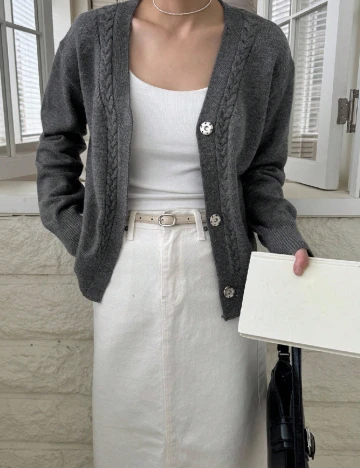 Cardigan Dazy, gri