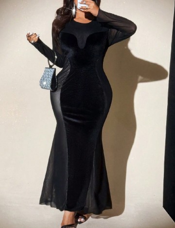 Rochie lunga SHEIN CURVE, negru