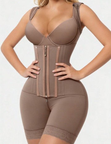 
						Salopeta modelatoare SHEIN, roz pudra inchis