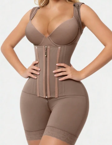 Salopeta modelatoare SHEIN, roz pudra inchis