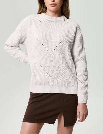 Pulover Sinsay, alb