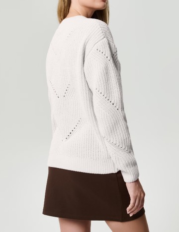 Pulover Sinsay, alb