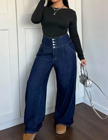 Blugi SHEIN CURVE, albastru