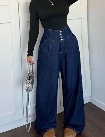 Blugi SHEIN CURVE, albastru