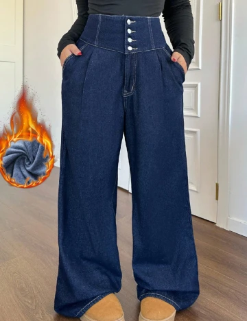 Blugi SHEIN CURVE, albastru