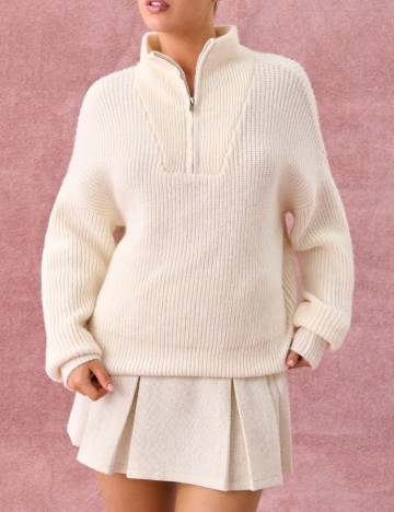 
						Pulover Sinsay, ecru