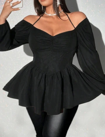 Bluza SHEIN CURVE, negru