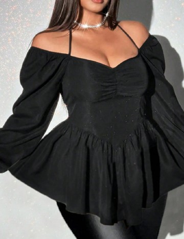 Bluza SHEIN CURVE, negru