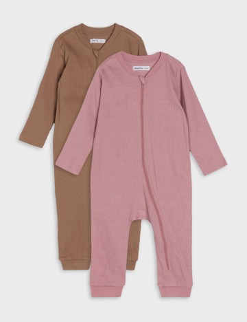 
						Set salopete 2 bucati Sinsay, roz/maro