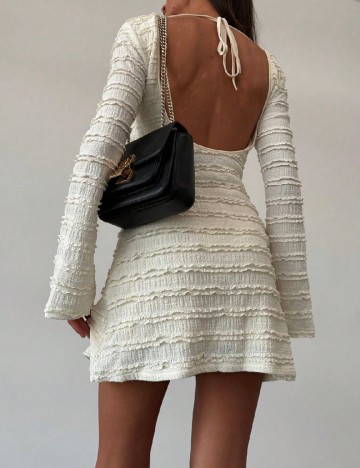 Rochie scurta SHEIN CURVE, ecru