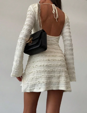 Rochie scurta SHEIN CURVE, ecru