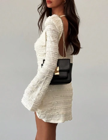 Rochie scurta SHEIN CURVE, ecru