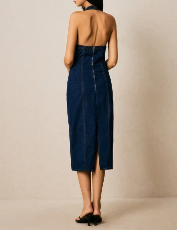 Rochie medie SHEIN, bleumarin