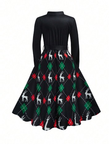 Rochie lunga SHEIN CURVE, negru