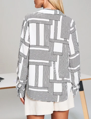 Bluza Sinsay, alb/negru