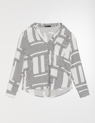 Bluza Sinsay, alb/negru