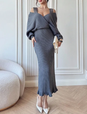 Rochie medie SHEIN, gri