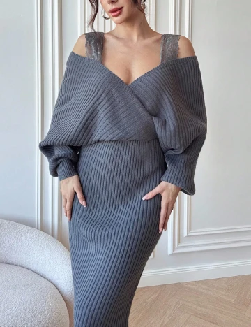 Rochie medie SHEIN, gri