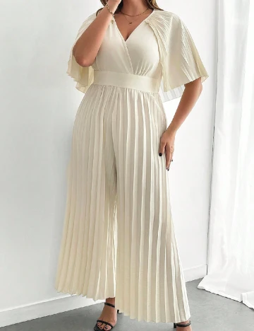 Salopeta SHEIN CURVE, ecru