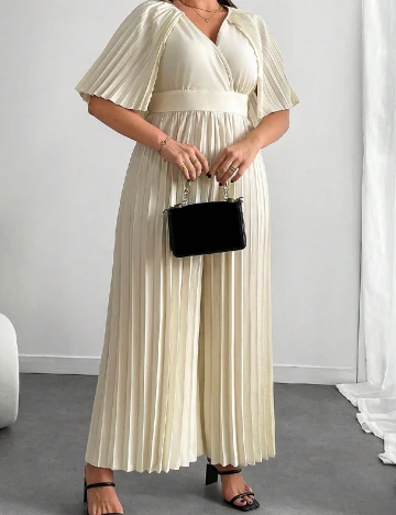 Salopeta SHEIN CURVE, ecru