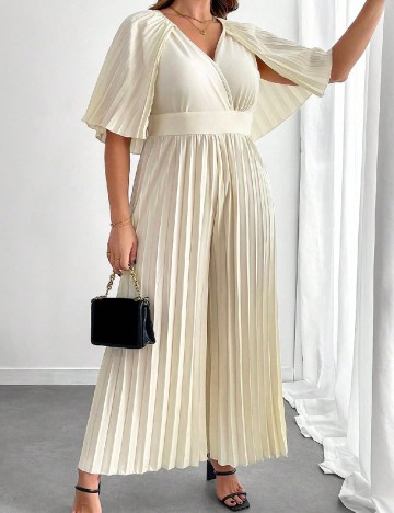 Salopeta SHEIN CURVE, ecru