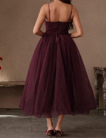 Rochie lunga Savoree, visiniu